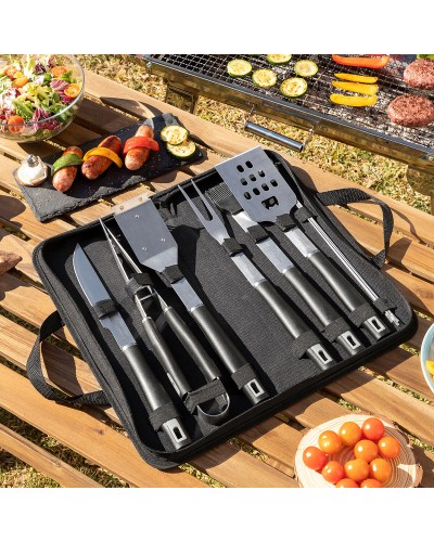 Barbecue-gereedschapsset met draagtas BBSet InnovaGoods 12 Onderdelen