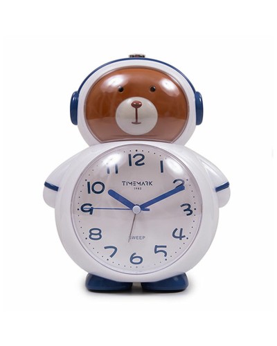Reloj-Despertador Analógico Timemark Oso Astronauta Multicolor Plástico