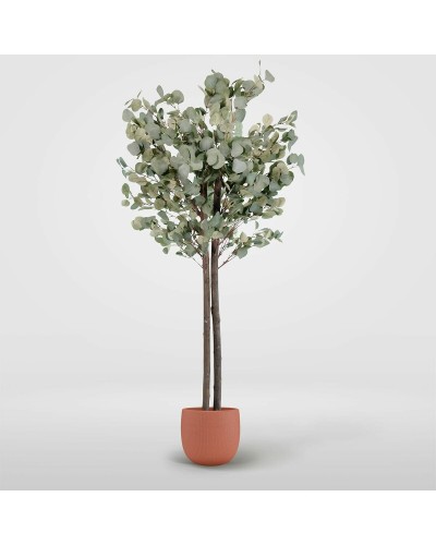 Baum Home ESPRIT Polyester Holz Zement Eukalyptusbaum 90 x 90 x 180 cm