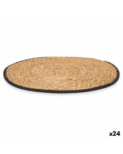 Placemat Zwart Katoen Zeealgen (24 Stuks)