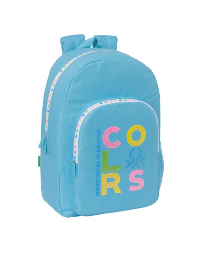 Koululaukku Benetton Spring Celeste 30 x 46 x 14 cm