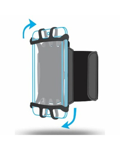 Brazalete para Móvil Mobilis 030003 Negro Silicona