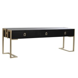 DKD Home Decor Coffee Table Metal Wood Aluminum, 150 x 36 x 48 cm
