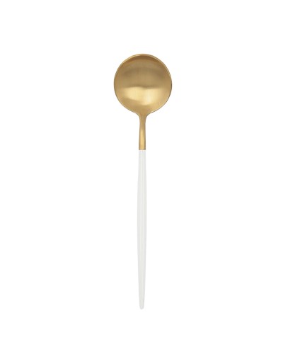Set of Spoons Bidasoa Gio Golden White Metal 12 Units