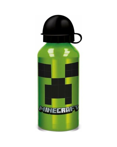 Flaska Minecraft Creeper Green 400 ml Silikon Aluminium