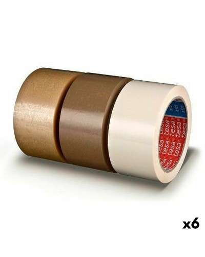 Självhäftande band TESA STANDARD Förpackning Transparent PVC 50 mm x 66 m (6 antal)