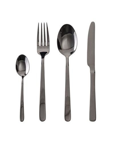 Cutlery Black Stainless steel 24 Pieces