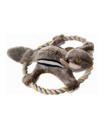 Kuscheltier für Hunde Hunter Wildlife Train Mit Seil Eichhörnchen (30 cm)