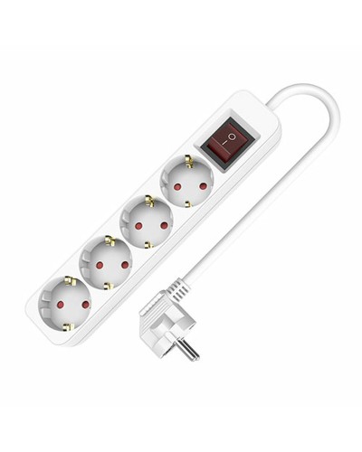 Ellist 4 Tomas-uttag med brytare TM Electron (1,5 m)