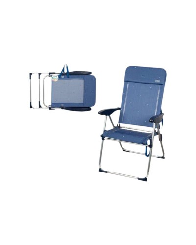 Sedia Pieghevole Aktive Azzurro 65 x 60 x 43 cm