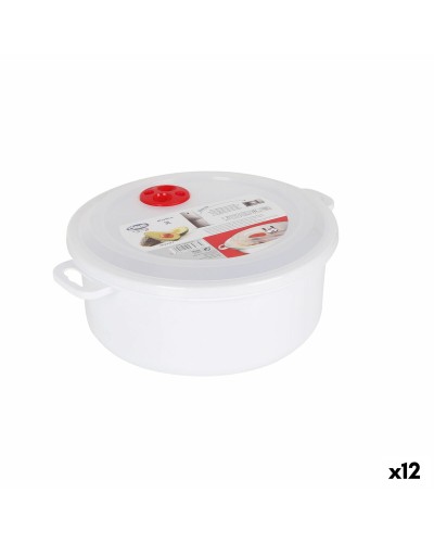 Lunchtrommel met Deksel voor Magnetron Dem 3 L 28 x 23 x 10 cm (12 Stuks)
