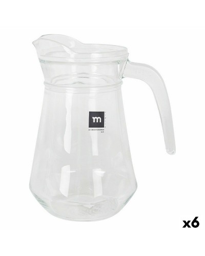 Jarra de Cristal Transparente Inde Bar Vidrio (6 Unidades)