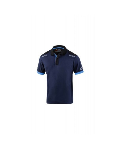 Herenpolo met Korte Mouwen Sparco Sparco Tech Blauw Marineblauw XS