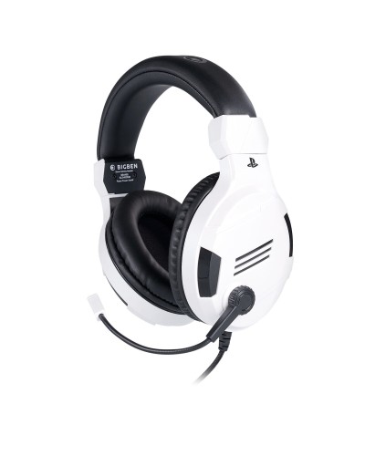 Gaming Headset met Microfoon Big Ben Interactive PS4OFHEADSETV3WHITE Wit Zwart/Wit
