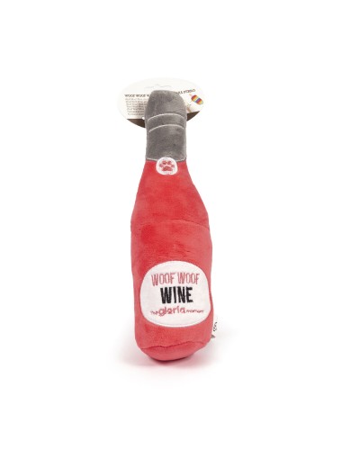 Peluche per cani Gloria Woof Woof Wine Rosa Poliestere polipropilene
