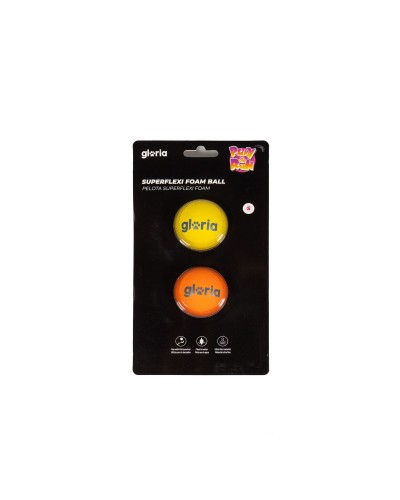 Lemmikin pallo Gloria PLAY AND RUN Keltainen Vaahto TPR S 4,5 cm 2 osaa