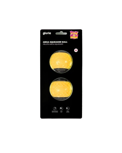 Pet Ball Gloria PLAY AND RUN Yellow TPR M 6,35 cm 2 Units