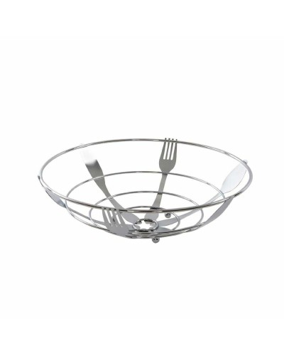 Coupe à fruits DKD Home Decor Argenté Métal Plastique