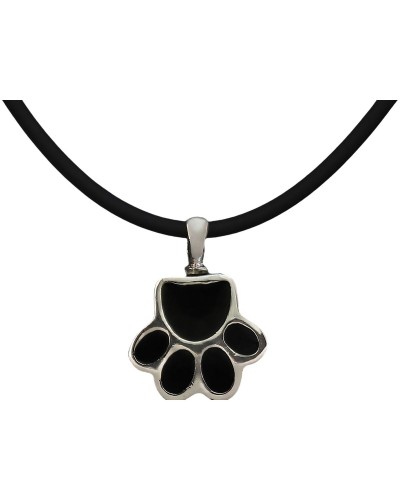 Hanger Dames Pet Zen 15 X 17 MM Zwart Zilverkleurig