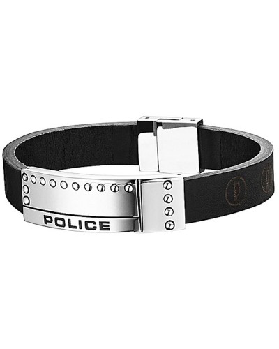 Miesten rannekorut Police PJ.24643BLB.01-L Nahka 18 cm