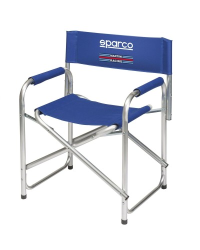 Sparco Martini Racing: Silla Plegable Azul - Portátil & Ligera
