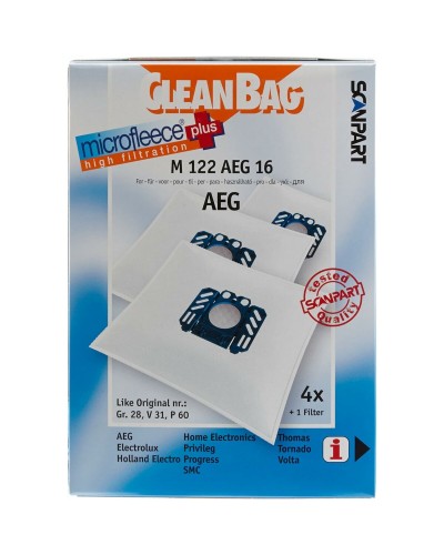 Dammsugarpåse Scanpart M 122 AEG 16 AEG ELECTROLUX