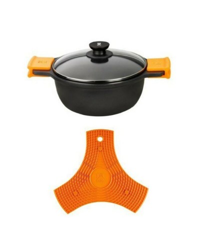 Lasikannellinen vuoka BRA A270332 8,3 L Ø 32 cm Musta Metalli Alumiini Valettu alumiini