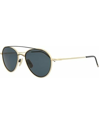 Unisex-Sonnenbrille Thom Browne TB-109-A-T-GLD-BLK-53 Ø 53 mm