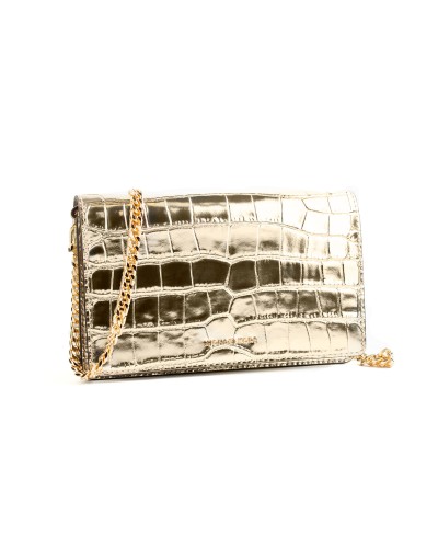 Sac à Bandoulière Michael Kors 32F4GJ6C8K-PALE-GOLD Doré 22 x 14 x 6 cm