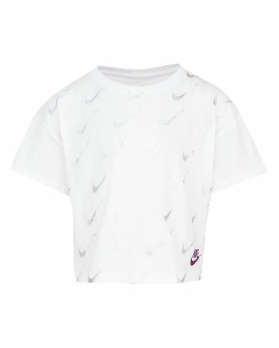 Nike SB Icon T-Shirt Kids White - Short Sleeve, Cotton, Skate
