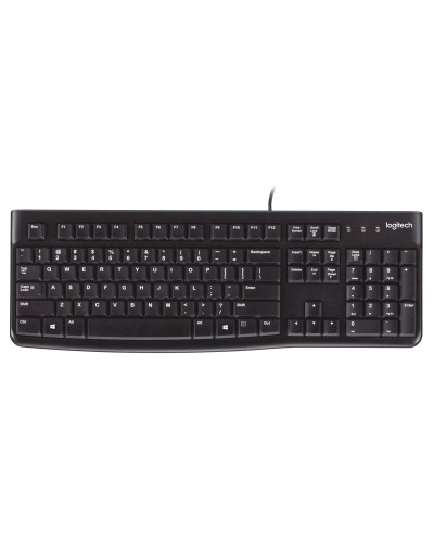 Näppäimistö Logitech K120 Musta Espanjalainen Qwerty Qwerty US