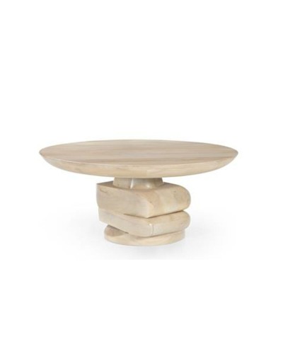 Mesa de Centro Home ESPRIT Madera de mango 80 x 80 x 39 cm