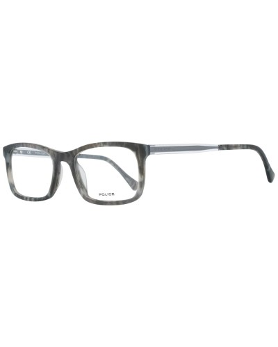 Police VPL262N: Montura de Gafas para Hombre Negro Mate/Azul 52mm - Estilo y Comodidad

