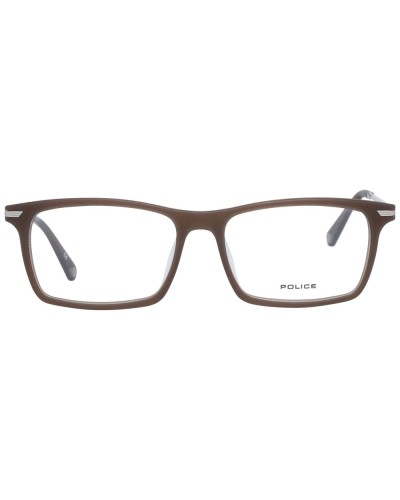Police PL473: Gafas de Sol Rectangulares para Hombre, Montura Gris, Talla 56
