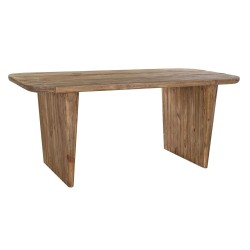 DKD Home Decor Tavolo da Pranzo Rettangolare in Legno di Pino Riciclato Naturale (180x90x77 cm)
