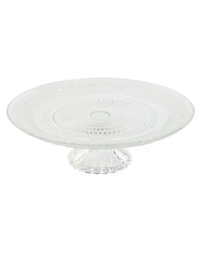 Litteä Lautanen Home ESPRIT Läpinäkyvä Kristalli 29 x 29 x 9,2 cm