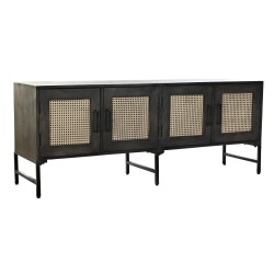 Credenza DKD Home Decor | Rattan Marrone e Legno di Mango | Ampio Armadio (155 cm)