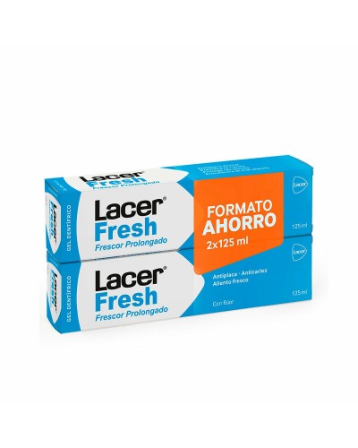 Lacer Fresh Pasta de Dientes Aliento Fresco 2x125ml - Higiene Bucal Diaria
