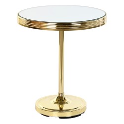 DKD Home Decor Additional Golden Brass Mirror Table (42.5 x 42.5 x 49 cm)
