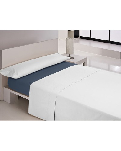 Drap housse Happy Home MIX COLORS Bleu Gran lit 2 persones 150 x 200 + 30 cm