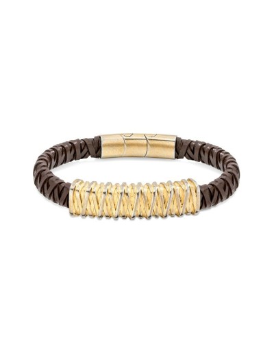 Bracelet Police Homme Noir Acier Inoxydable PEJGB2112301
