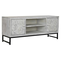 DKD Home Decor Mueble TV de Metal y Madera de Mango (130 x 40 x 55 cm)
