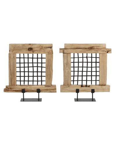 Prydnadsfigur Home ESPRIT Naturell Enskild del 65 x 18 x 75 cm