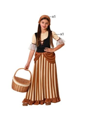 Costume per Bambini Cameriera 10-12 Anni