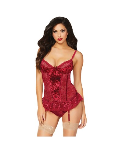 Set di Lingerie Seven Til Midnight Bordeaux (12)