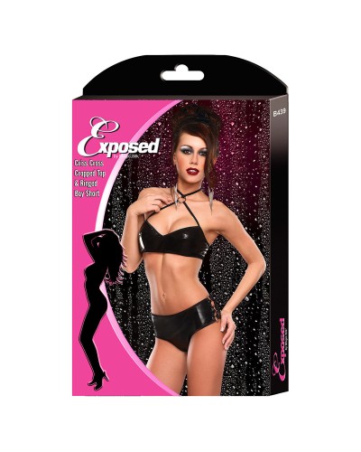 Unterwäsche-Set Exposed Schwarz (S/M)