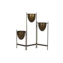 Vaso Vintage DKD Home Decor in Metallo Nero Rame 105 cm