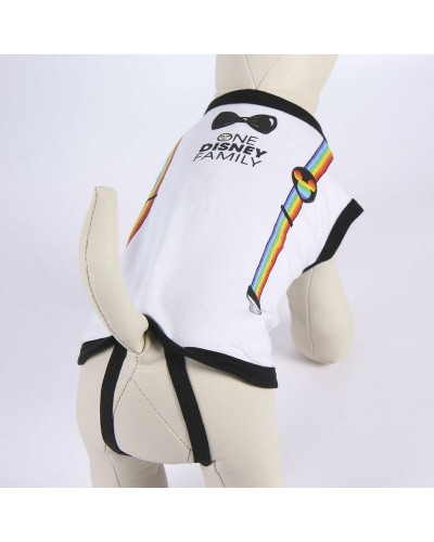 Dog T-shirt Disney Pride White