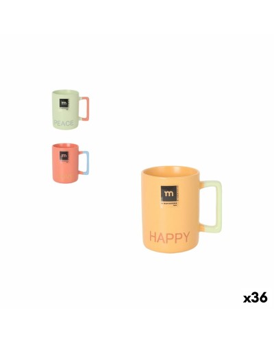 Tea and coffee cup La Mediterránea Love & Peace 90 ml (36 Units)