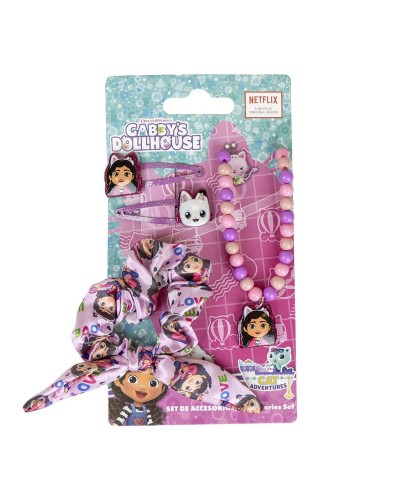 Accesorios para el Pelo Gabby's Dollhouse Rosa 4 Piezas